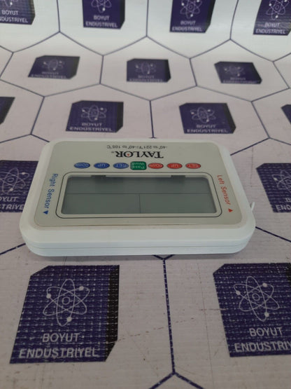 TAYLOR (-40°to 221 °F-40° to 105 °C) RECORDING THERMOMETER WITH DUAL PROBES
