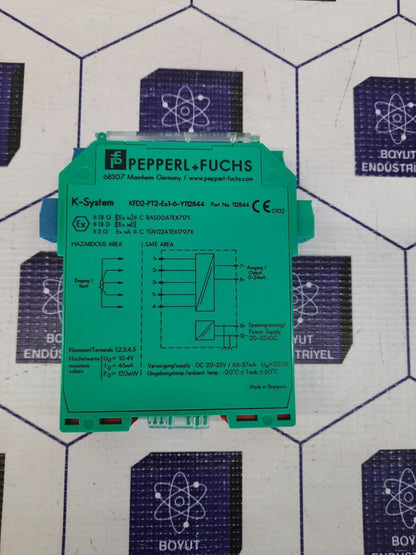 PEPPERL +FUCHS K-SYSTEM KFD2-PT2-Ex1-6-Y112844 PART NO: 112844