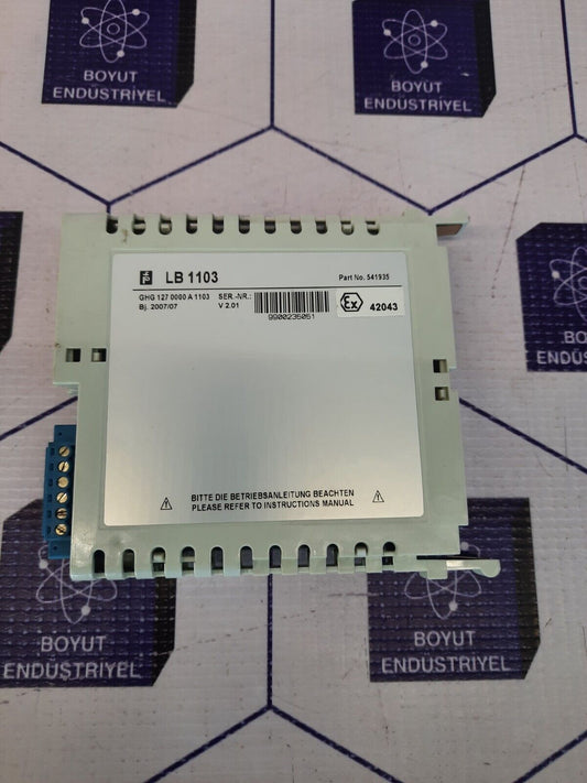 PEPPERL+FUCHS LB 1103 PART NO: 541935 POWER SUPPLY MODULE