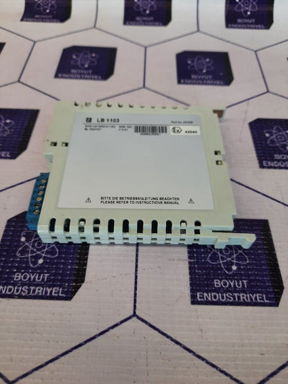 PEPPERL+FUCHS LB 1103 PART NO: 541935 POWER SUPPLY MODULE