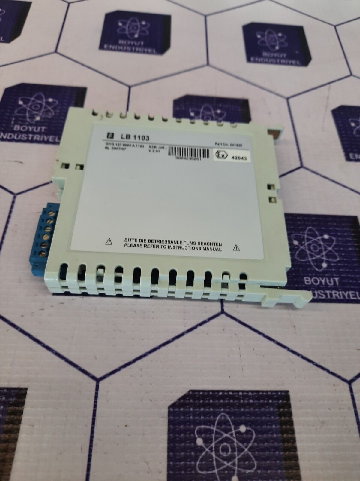 PEPPERL+FUCHS LB 1103 PART NO: 541935 POWER SUPPLY MODULE