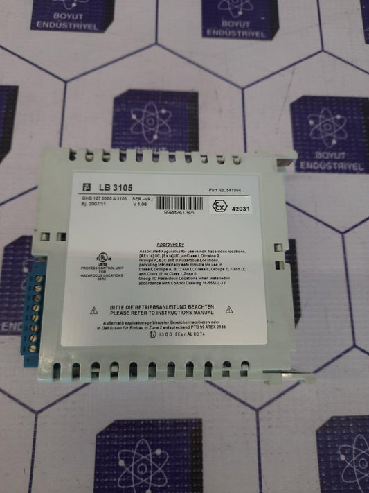 PEPPERL+FUCHS LB 3105 POWER SUPPLY MODULE