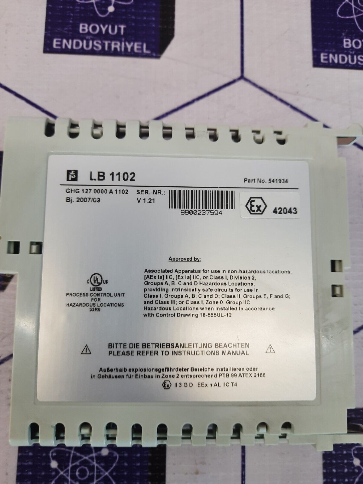 PEPPERL-FUCHS LB 1102 DIGITAL INPUT MODULE