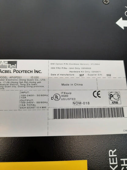 IBM API0PD01 09N9668 / 37L6864 RACK POWER UNIT