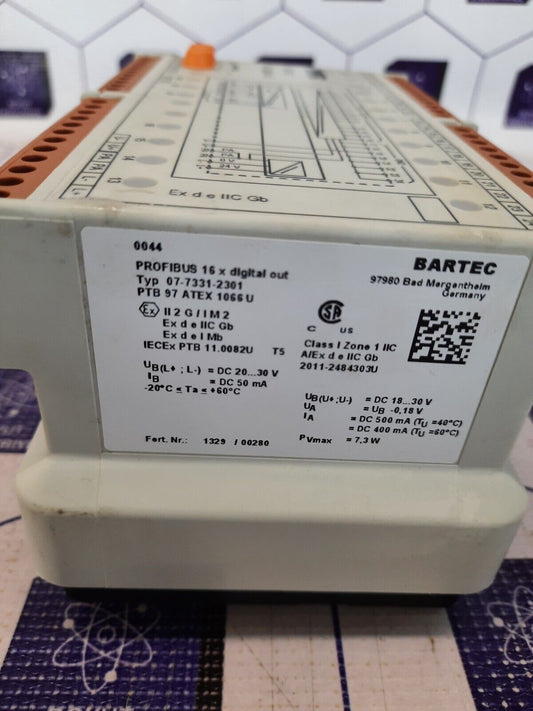 BARTEC 07-7331-2301 PROFIBUS 16 X dıgıtal output module
