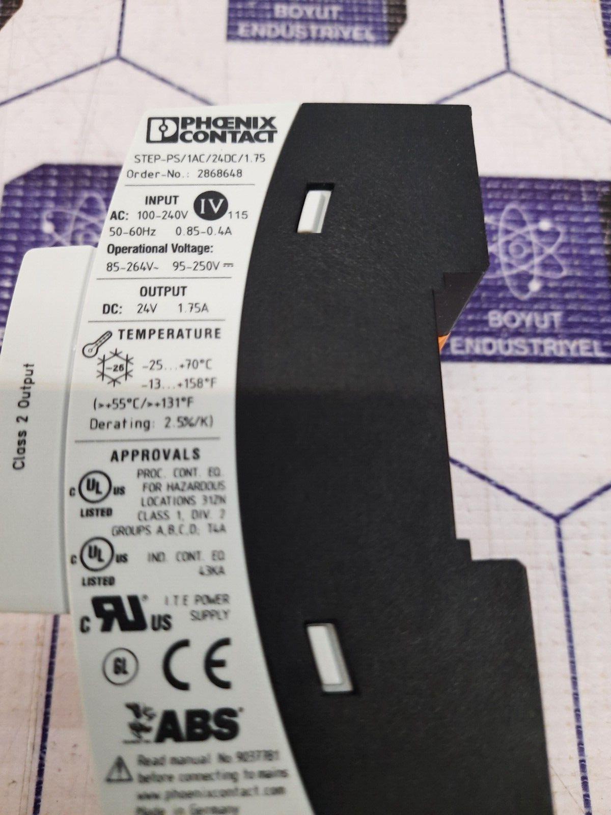 Phoenix Contact STEP-PS/1AC/24DC/1.75 Power Supply Module