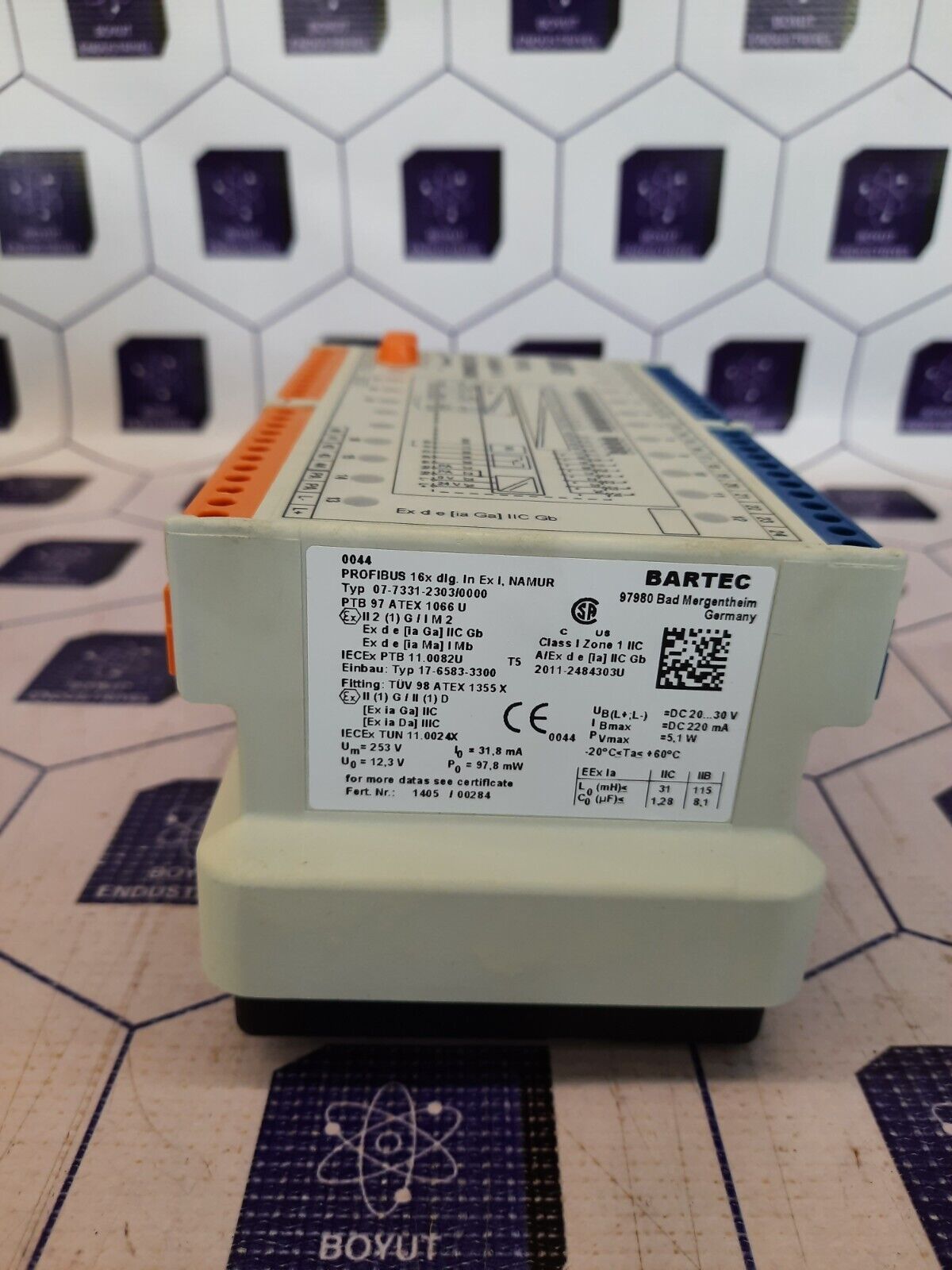 BARTEC 07-7331-2303/0000 PROFIBUS 16 X dıgıtal module