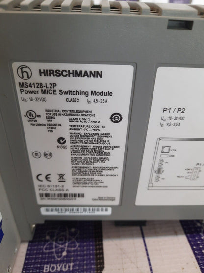 HIRSCHMANN MS4128-L2P POWER MICE SWITCHING MODULE