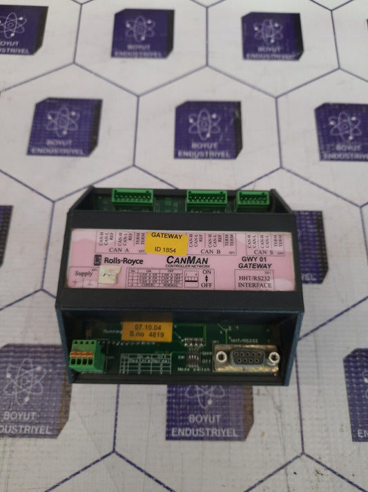 ROLLS ROYCE GWY01 CANMAN CONTROLLER NETWORK