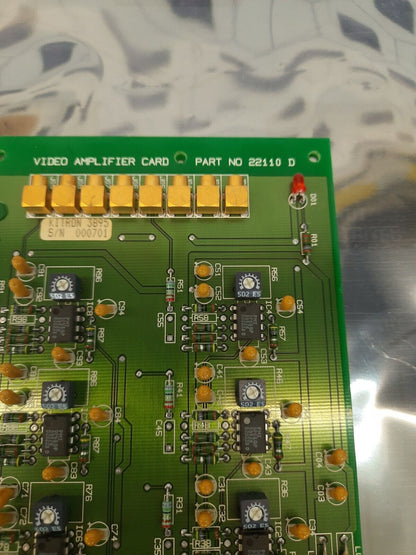 ARTWORK 22110 D / 13229-0391-P3 VIDEO AMPLIFIER CARD