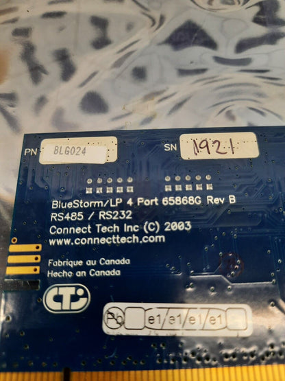 Connect Tech Inc. 65868G REV.B BlueStorm PCI