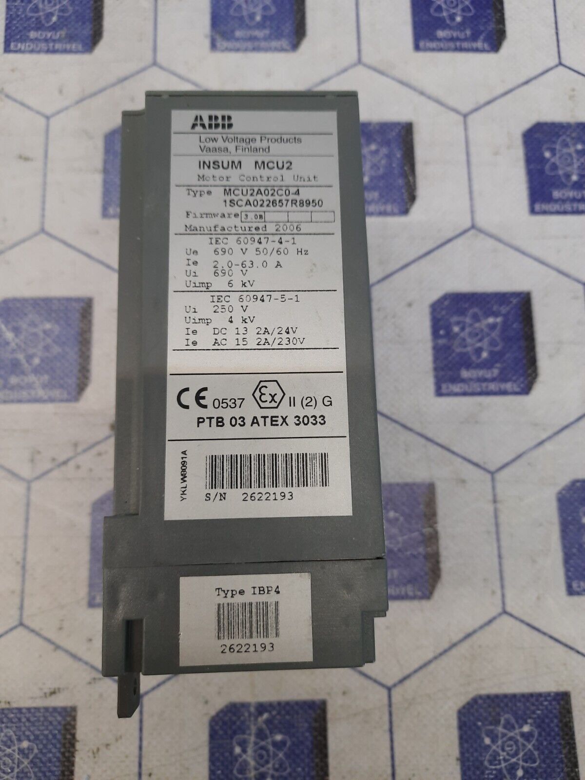 ABB INSUM MCU2 1SCA022657R8950 MCU2A02C0-4 Motor Control Unit