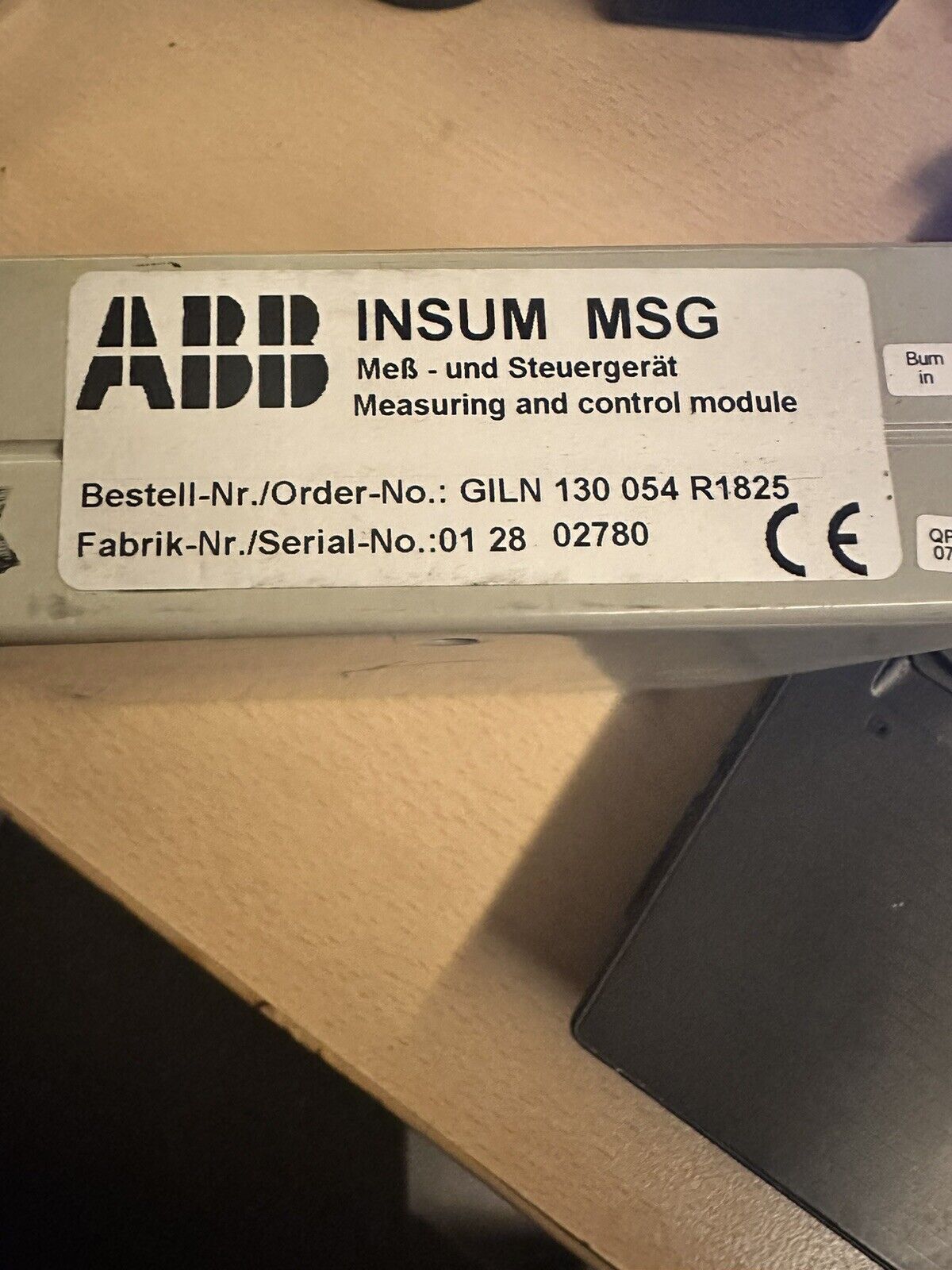 ABB INSUM MSG GILN 130 054 R1825 Measuring And Control Module