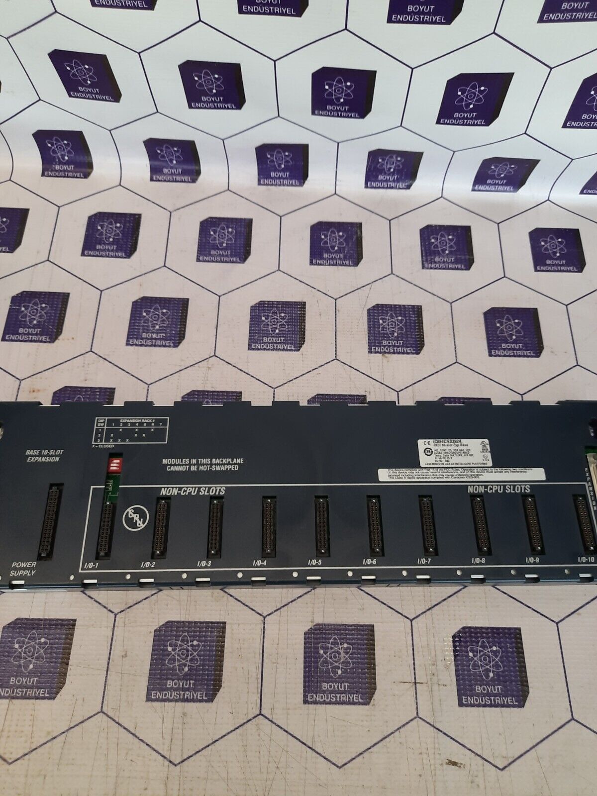 GE FANUC IC694CHS392A RX3I 10-SLOT EXP. BASE