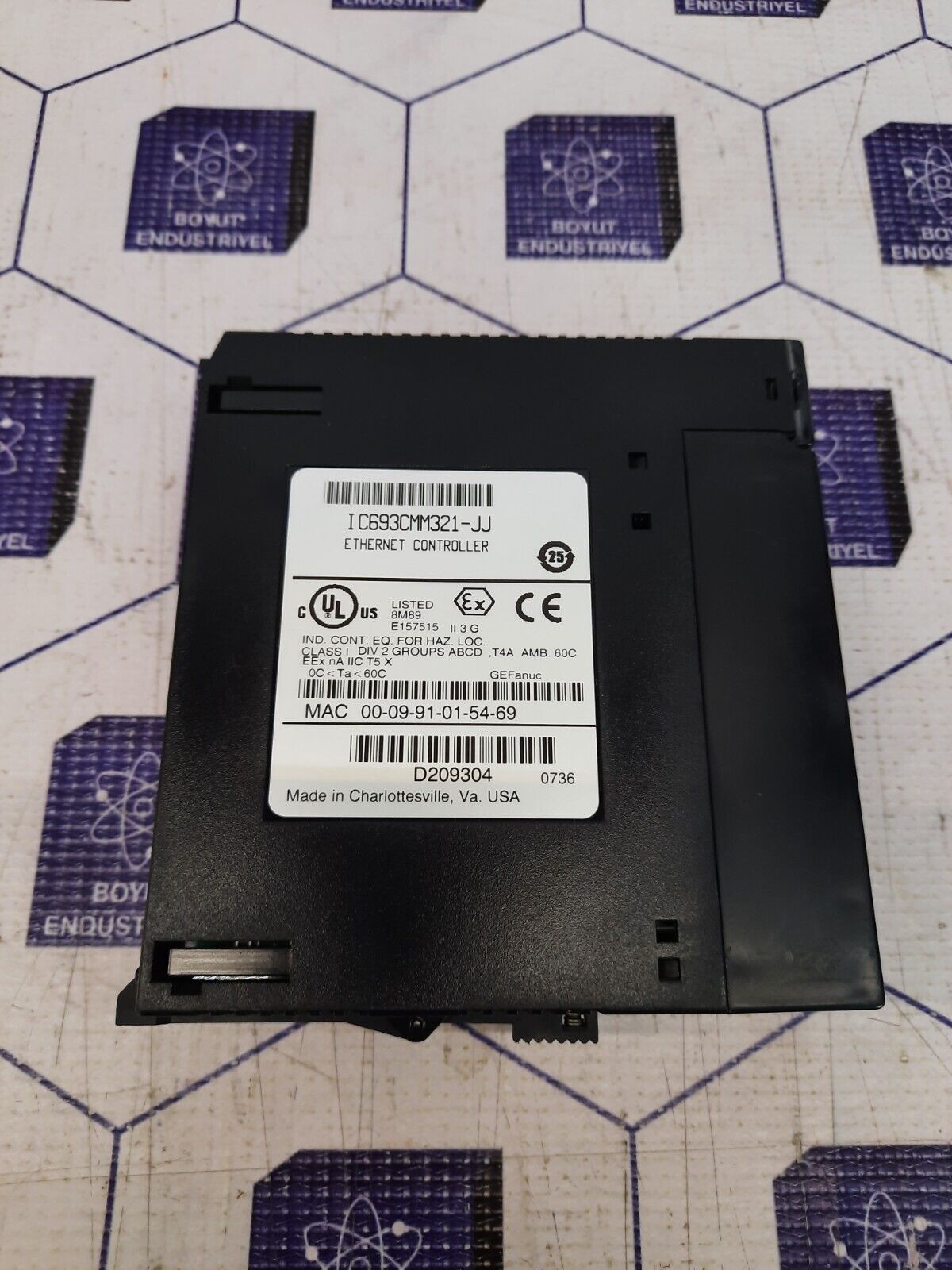 GE FANUC IC693CMM321-JJ ETHERNET MODULE