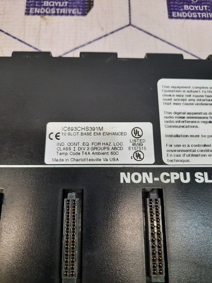 GE FANUC IC693CHS391M 10 SLOT BASE MODULE