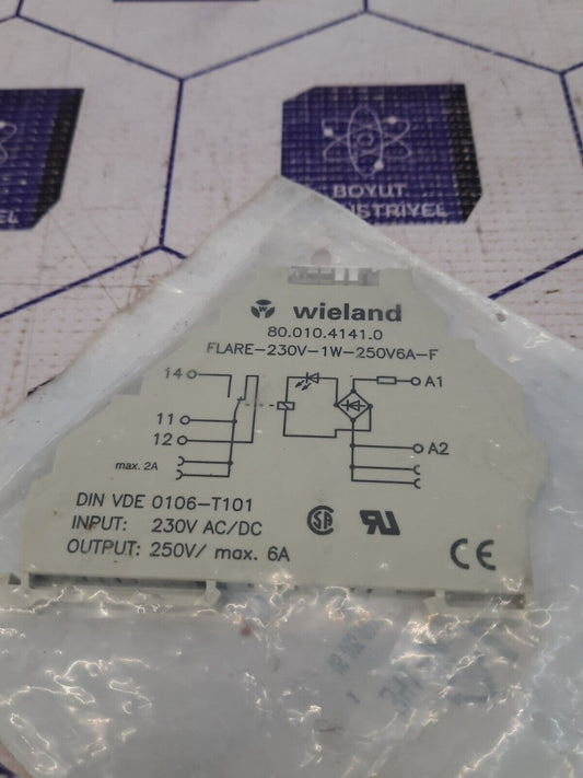 WIELAND VDE 80.010.4141.0 Flare 230V-1W-250V6A-F MODULE