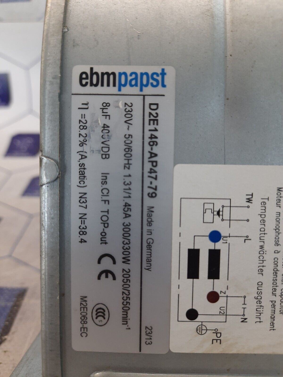 Ebm Papst D2E146-AP47-79 BLOWER FAN Fast Shipping