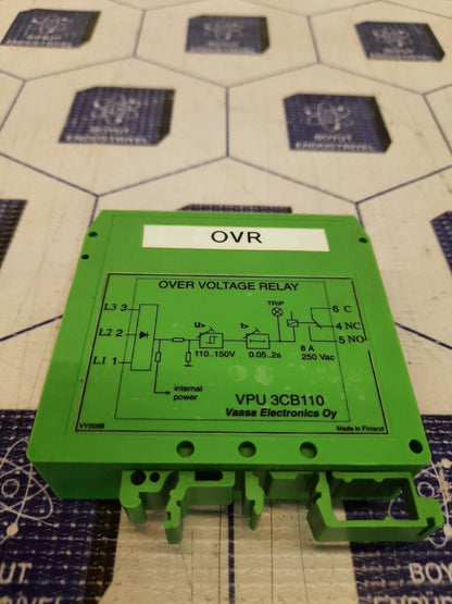 BASLER VPU 3CB110 OVER VOLTAGE RELAY