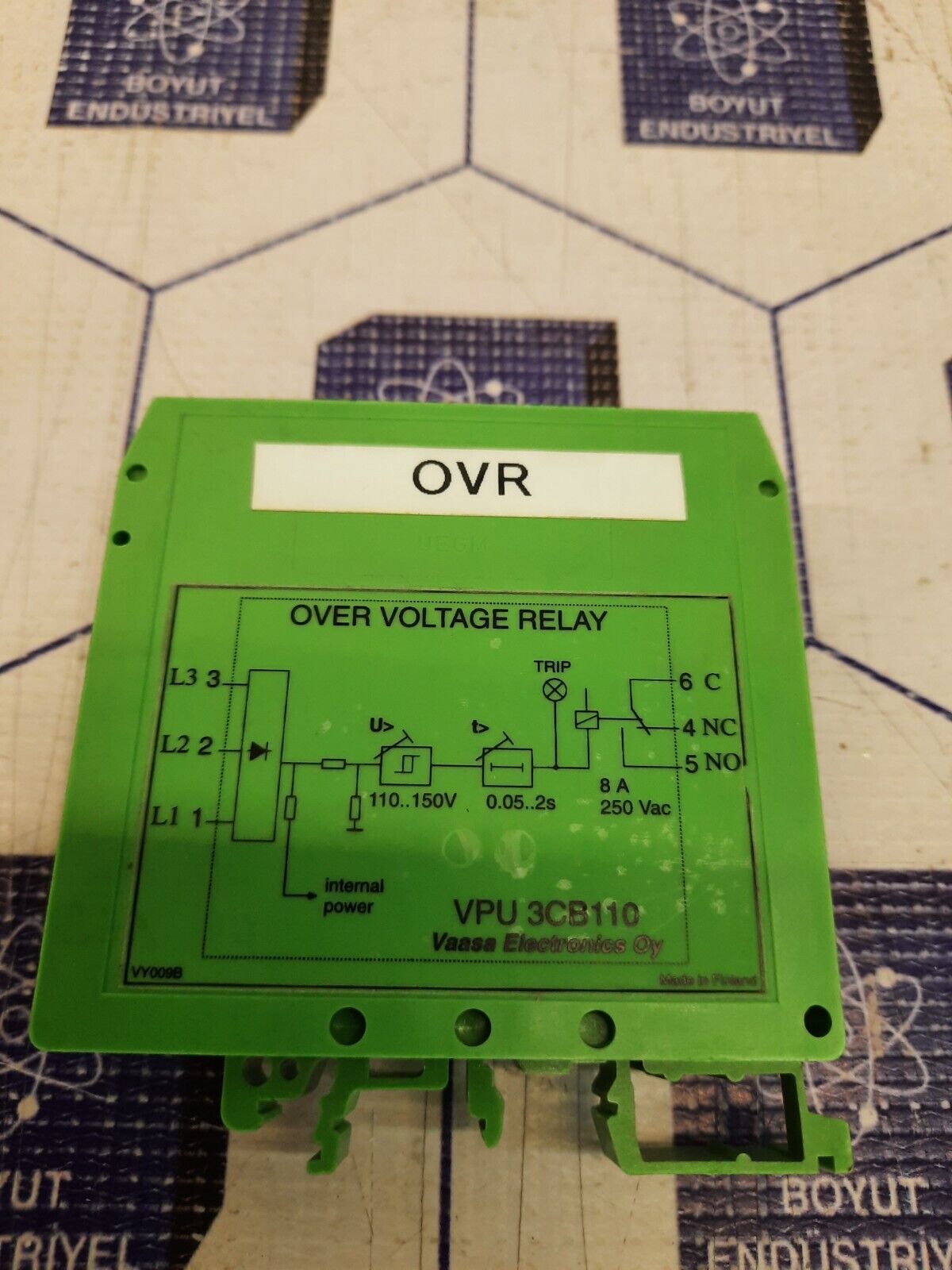 BASLER VPU 3CB110 OVER VOLTAGE RELAY