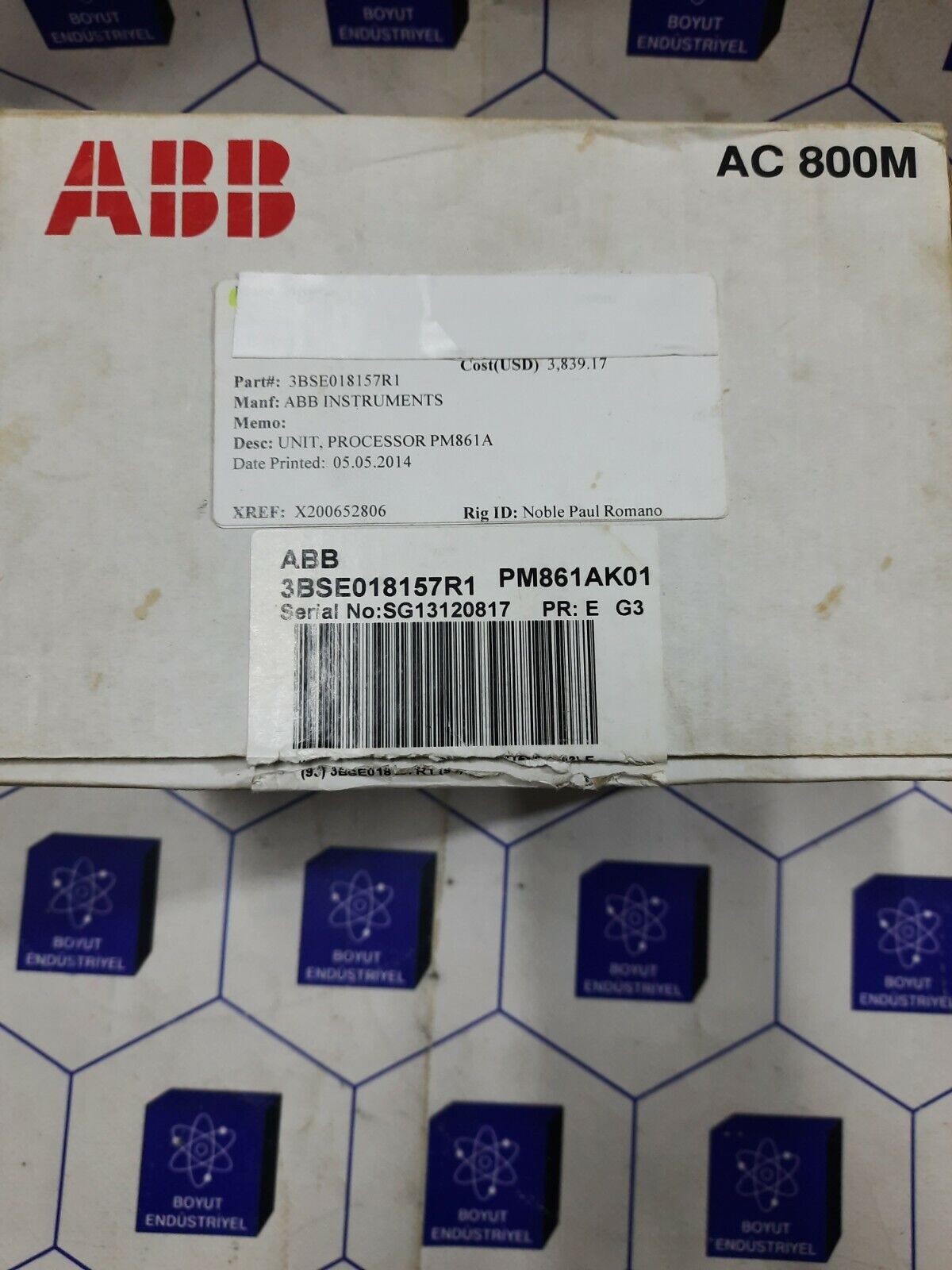 ABB AC 800M 3BSE018157R1 PM861AK01 plc unit PM861