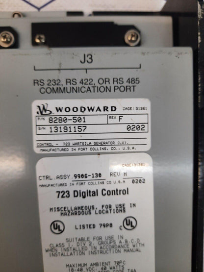 Woodward 8280-501 Rev.F 723 digital control 9906-130