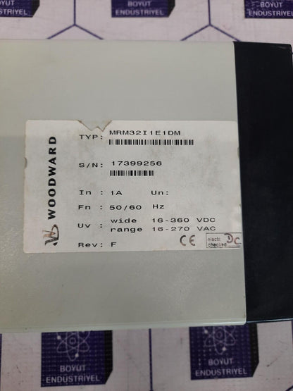 Woodward Seg Motor MRM3-2IE /  MRM32I1E1DM  REV.F Protection Relay