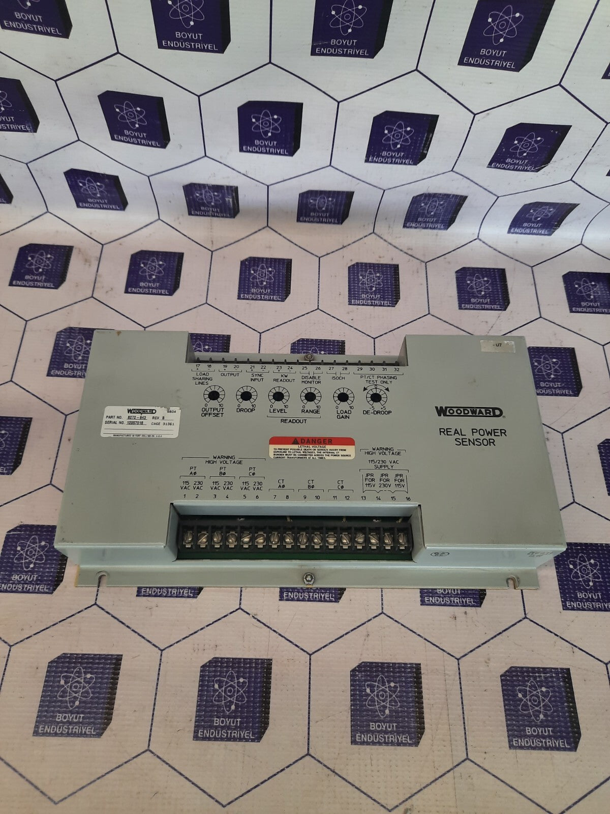 Woodward 8272-843 Rev B Real power sensor