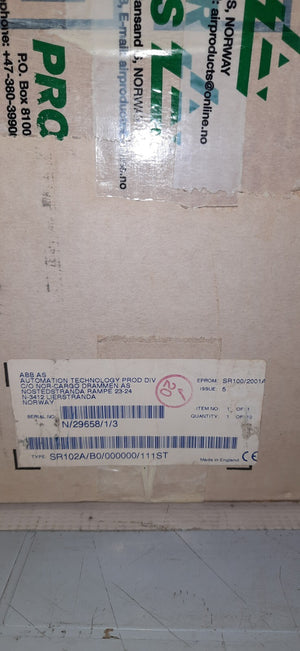 ABB COMMANDER SR100 STRIP CHART RECORDER SR102A-B0