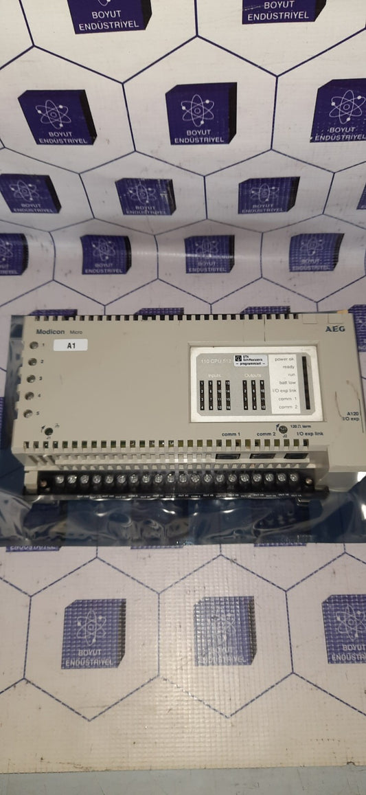 AEG 110CPU51200 PLC Micro CPU DC PS 24VDC