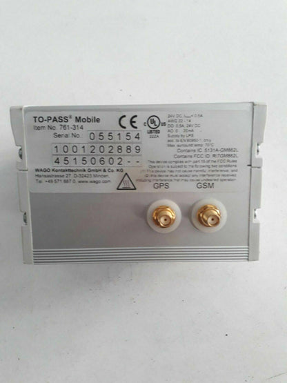 WAGO 761-314 TO-PASS MODULE 761-314