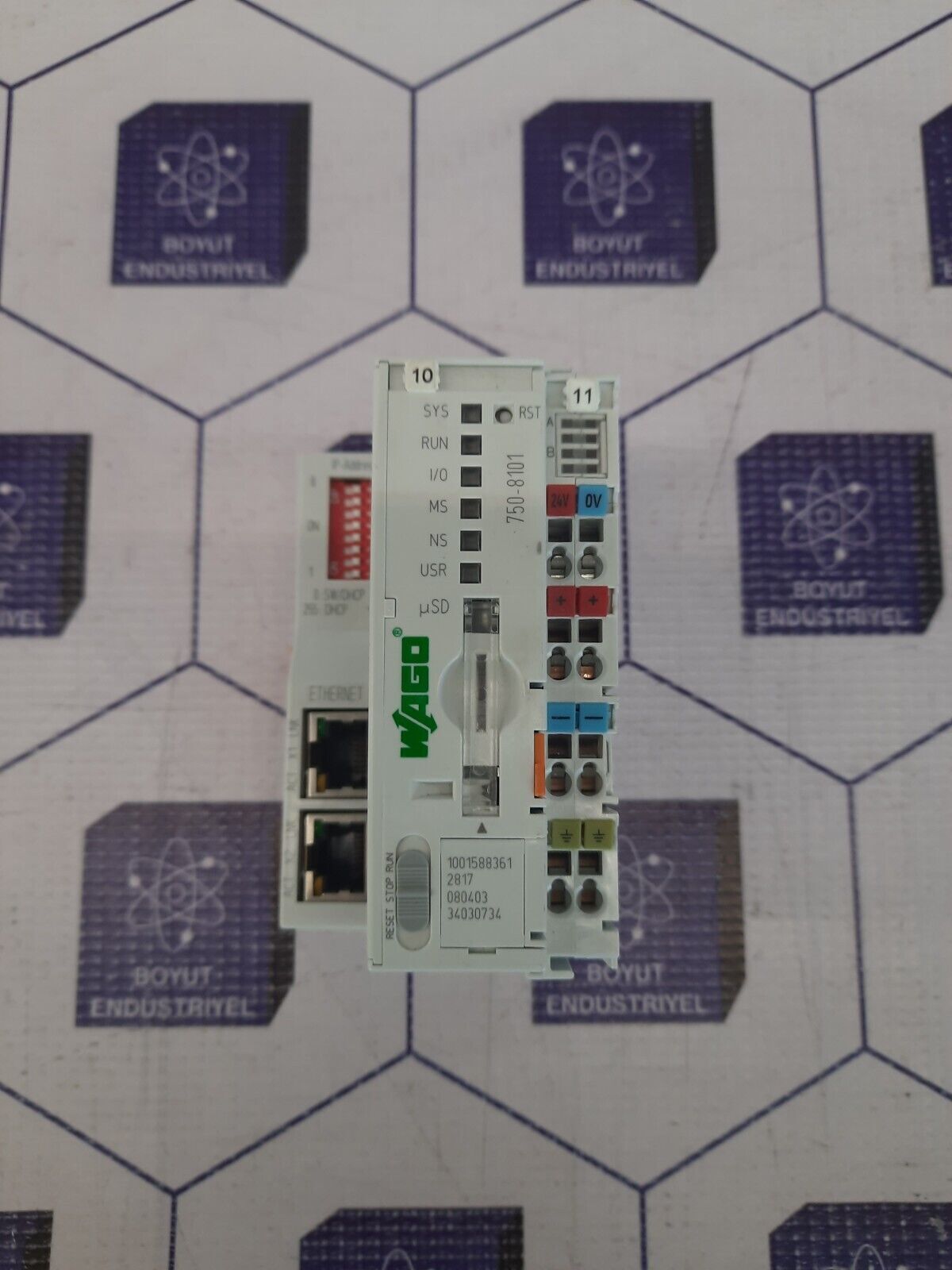 WAGO 750-8101 PFC100 CS 2ETH Cpu Unit Fast Shipping