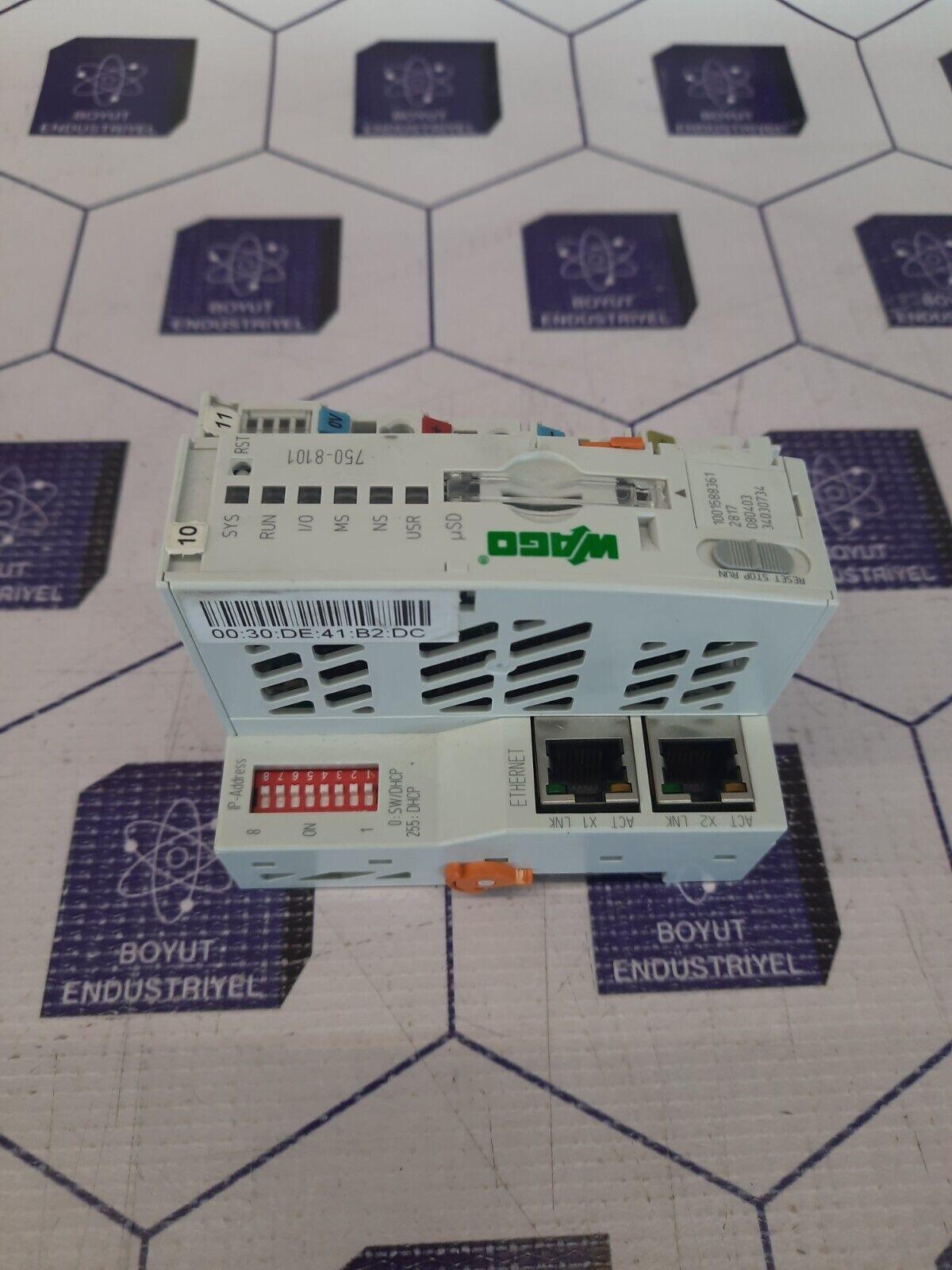 WAGO 750-8101 PFC100 CS 2ETH Cpu Unit Fast Shipping