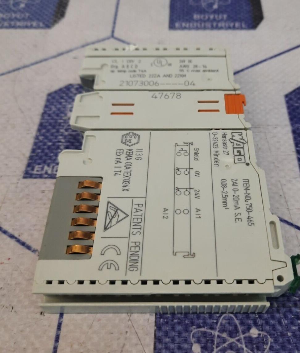 WAGO 750-465  2 Channel Analog Input Module