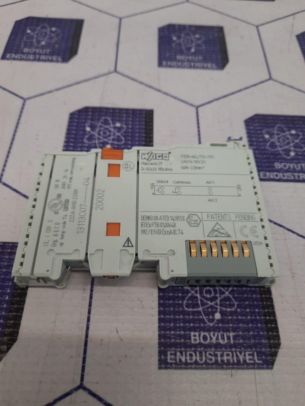 WAGO 750-550 2 Channel Analog Output module Fast Shipping