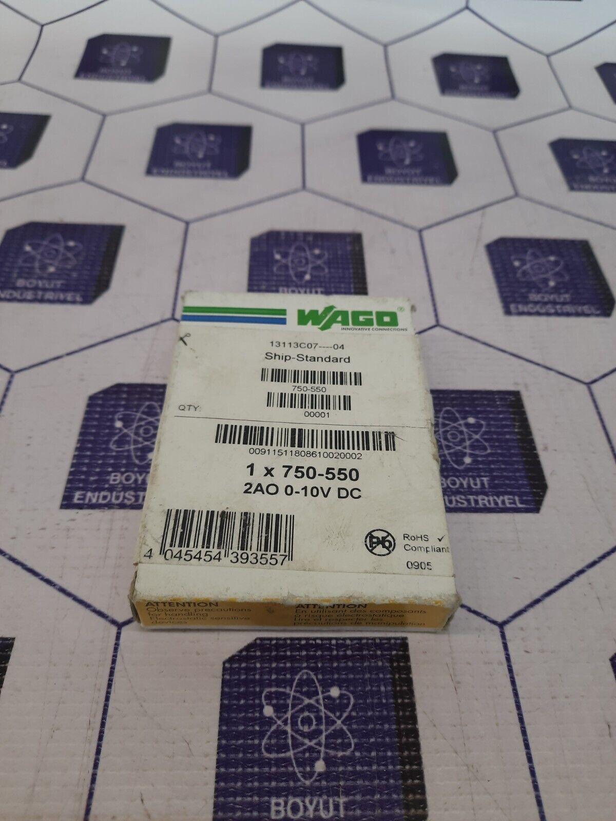 WAGO 750-550 2 Channel Analog Output module Fast Shipping