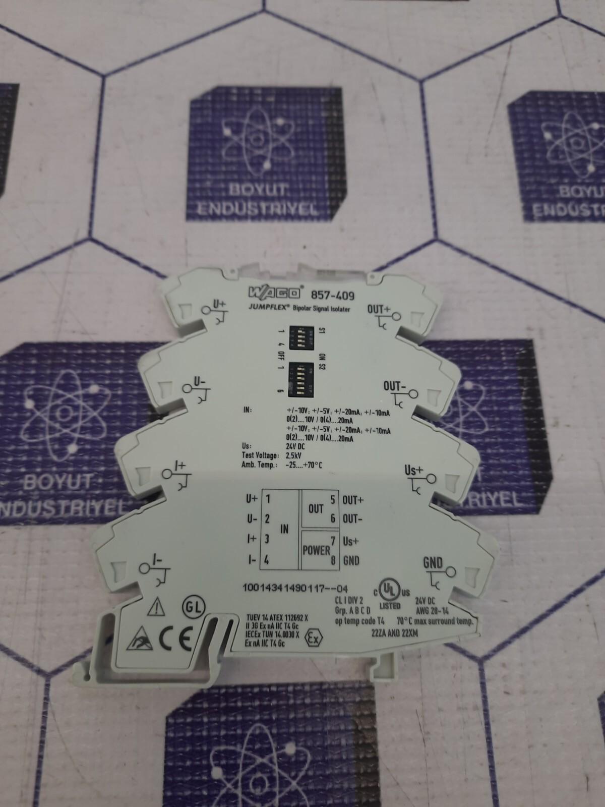 WAGO 857-409 Bipolar Sıgnal Isolater