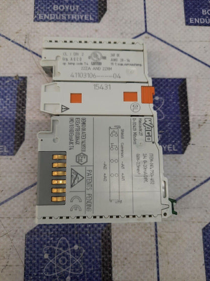 WAGO 750-452 2-channel Analog Input Module