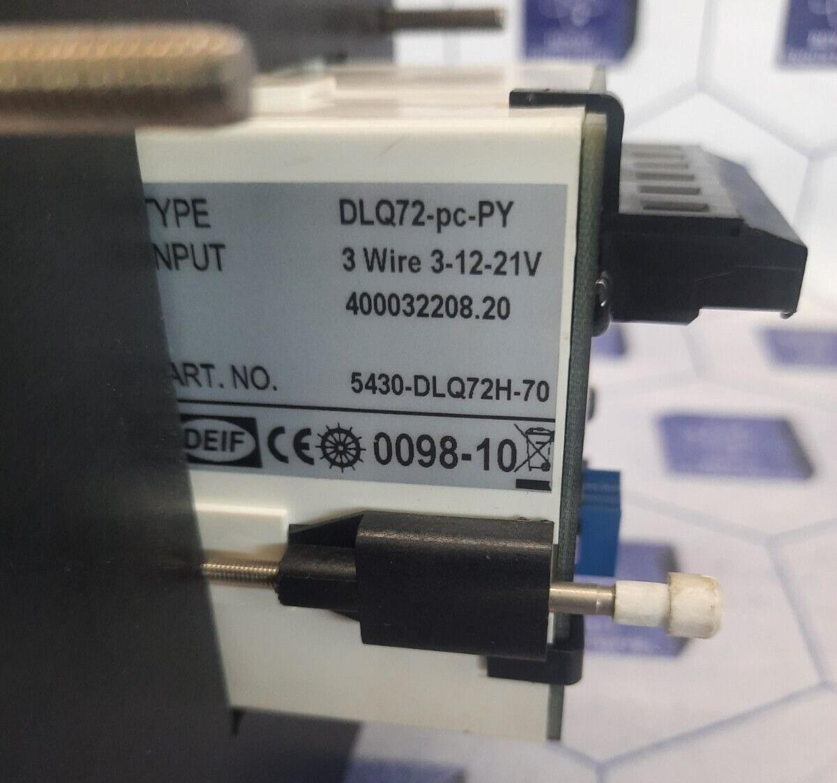 ROLLS ROYCE DEIF DLQ72-pc-PY / 5430-DLQ72H-70 3WIRE 3-12-21V