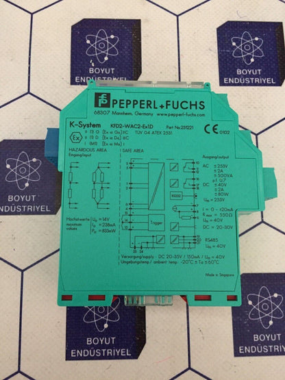 Pepperl+fuchs KFD2-WAC2-Ex1.D safety barrier