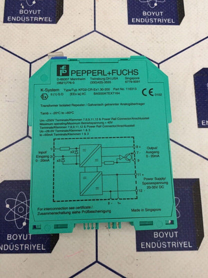 PEPPERL & FUCHS 116313 KFD2-CR-EX1.30-200 BARRIER