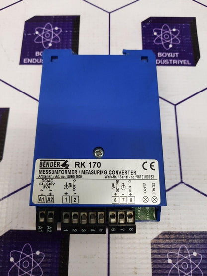 BENDER RK 170 MESSUMFORMER/MEASURING CONVERTER