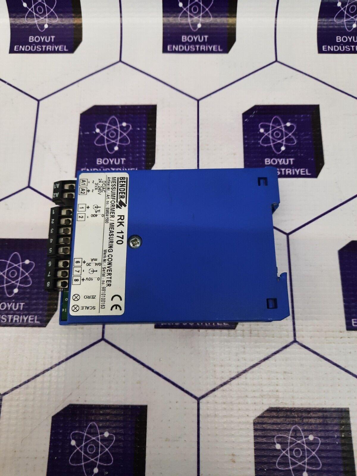 BENDER RK 170 MESSUMFORMER/MEASURING CONVERTER