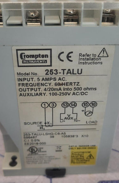 CROMPTON INSTRUMENTS 253-TALU-LSHG-C6-A5 / 253-TALU