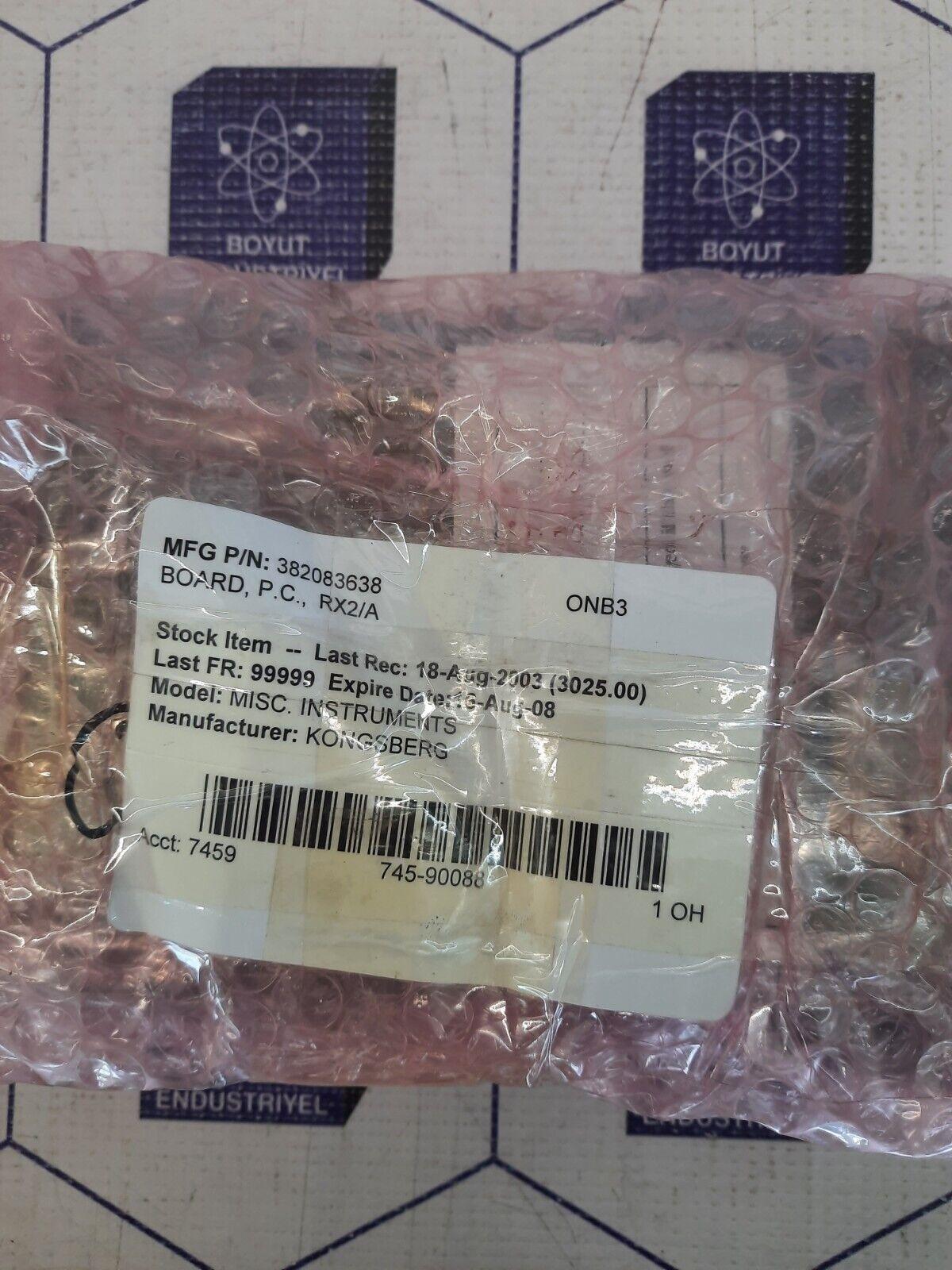 KONGSBERG SIMRAD 382-083638 CONTROL BOARD