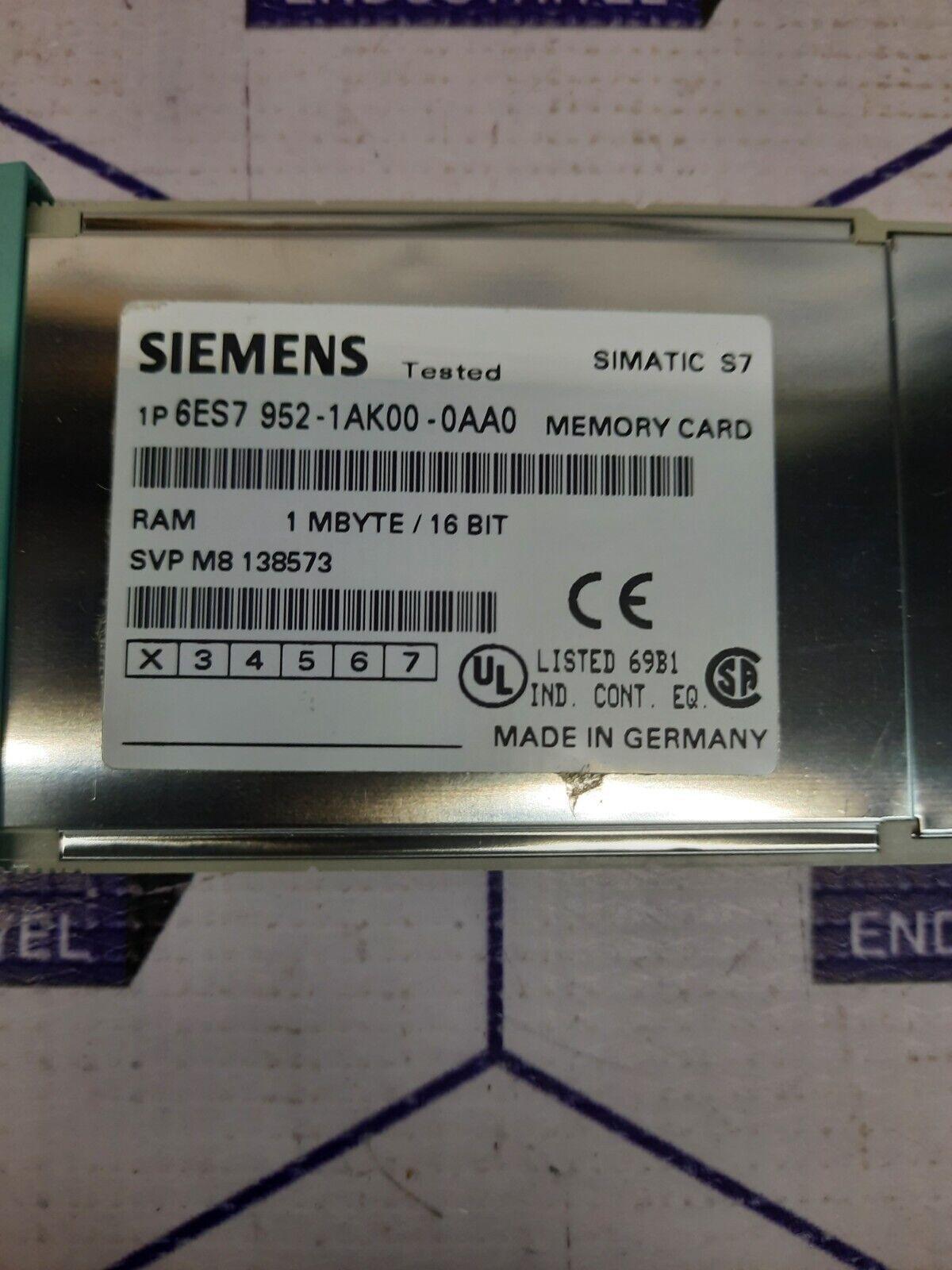 SIEMENS 6ES7 952-1AK00-0AA0 MEMORY CARD