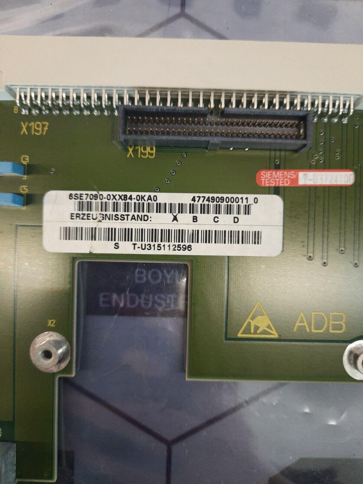 SIEMENS 6SE7090-0XX84-0KA0 CARD