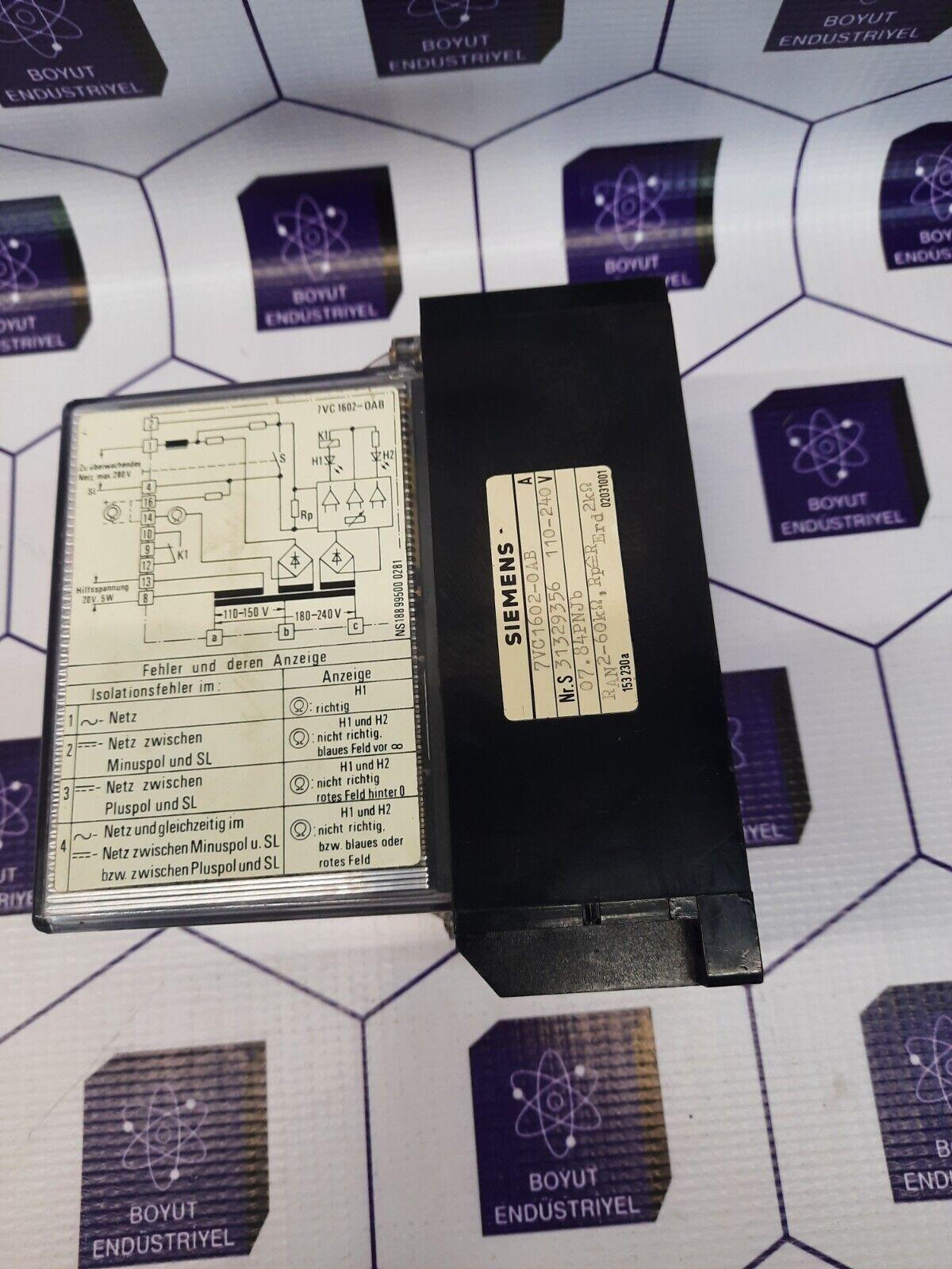 SIEMENS 7VC1602-0AB (7VC16) MONITOR