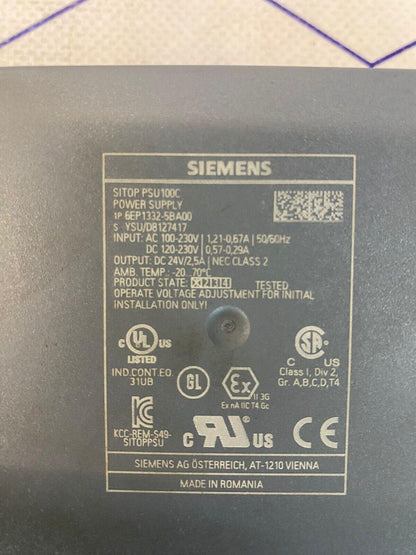 SIEMENS SITOP PSU100C 6EP1332-5BA00 Power Supply