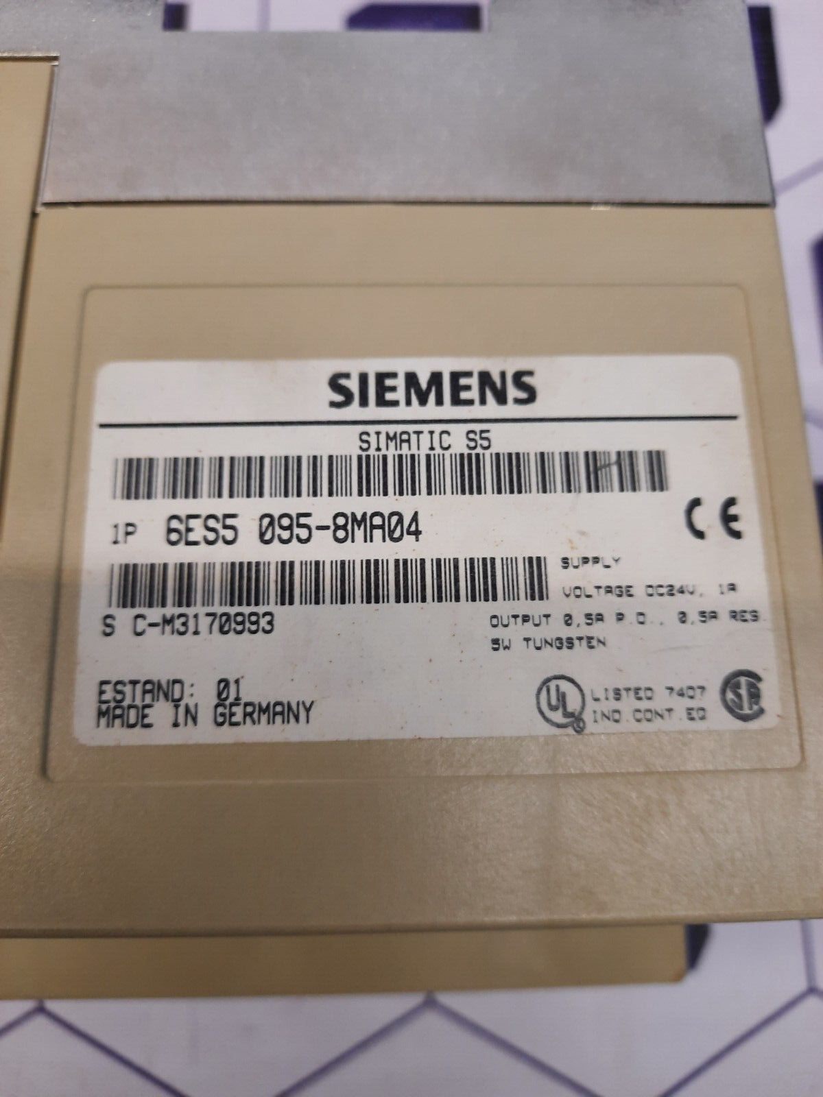 Siemens Simatic 6ES5 095-8MA04 Processor Module